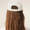 Casquette Ami Paris en coton bicolore beige et blanc