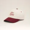 Casquette Ami Paris en coton bicolore rouge et blanc