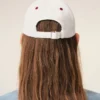 Casquette Ami Paris en coton bicolore rouge et blanc