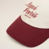 Casquette Ami Paris en coton bicolore rouge et blanc