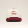 Casquette Ami Paris en coton bicolore rouge et blanc