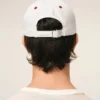 Casquette Ami Paris en coton bicolore rouge et blanc
