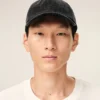 Casquette Ami Paris en denim noir avec patch sur le côté