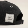 Casquette Ami Paris en denim noir avec patch sur le côté