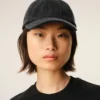 Casquette Ami Paris en denim noir avec patch sur le côté