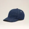 Casquette Ami Paris à patch latéral en denim bleu