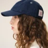 Casquette Ami Paris à patch latéral en denim bleu