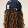 Casquette Ami Paris à patch latéral en denim bleu