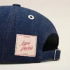 Casquette Ami Paris à patch latéral en denim bleu