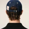 Casquette Ami Paris à patch latéral en denim bleu