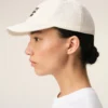 Casquette en coton blanc avec broderie « Thank You for Being a Friend »