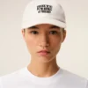 Casquette en coton blanc avec broderie « Thank You for Being a Friend »