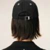 Casquette en coton noir avec écusson en feutre Ami de Coeur