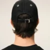 Casquette en coton noir avec écusson en feutre Ami de Coeur