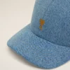 Casquette en denim bleu avec broderie « Ami de Coeur »