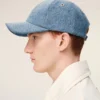 Casquette en denim bleu avec broderie « Ami de Coeur »