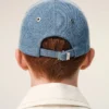 Casquette en denim bleu avec broderie « Ami de Coeur »