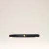 Ceinture à boucle Ami de Coeur en cuir de vache noir