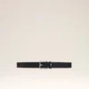 Ceinture Paris Paris en cuir de vachette noir