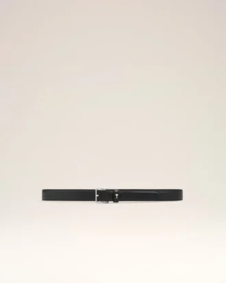 Ceinture Paris Paris en cuir de vachette noir