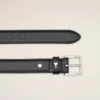 Ceinture Paris Paris en cuir de vachette noir