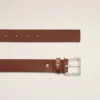Ceinture Paris Paris en cuir de vachette orange