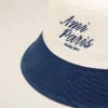Chapeau Ami Paris en coton bleu et blanc