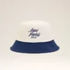 Chapeau Ami Paris en coton bleu et blanc