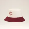 Chapeau Ami Paris en coton rouge et blanc