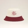 Chapeau Ami Paris en coton rouge et blanc