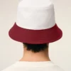 Chapeau Ami Paris en coton rouge et blanc