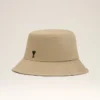 Chapeau bob Ami de Coeur en coton beige