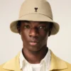 Chapeau bob Ami de Coeur en coton beige