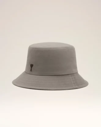 Chapeau bob Ami de Coeur en coton gris