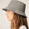 Chapeau bob Ami de Coeur en coton gris