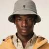 Chapeau bob Ami de Coeur en coton gris