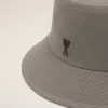 Chapeau bob Ami de Coeur en coton gris