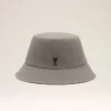 Chapeau bob Ami de Coeur en coton gris