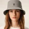 Chapeau bob Ami de Coeur en coton gris