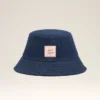 Chapeau en coton denim bleu avec patch Ami Paris Heritage