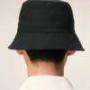 Chapeau en coton noir « Thank You for Being a Friend » avec broderie
