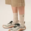 Chaussettes Ami de Coeur en coton beige