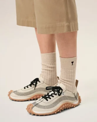 Chaussettes Ami de Coeur en coton beige