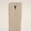 Chaussettes Ami de Coeur en coton beige