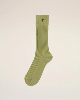 Chaussettes Ami de Coeur en coton vert