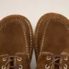 Chaussures bateau en cuir de vache marron