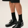 Chaussures derbies en cuir de vache noir