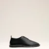 Chaussures derbies midi en cuir de vache noir
