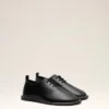 Chaussures derbies midi en cuir de vache noir