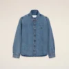 Chemise Ami de Coeur en coton denim bleu